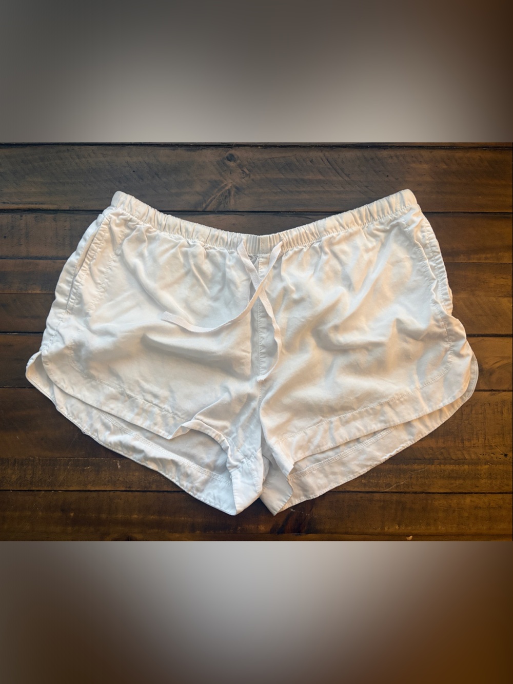 Aeropostale White Athletic Drawcord Shorts